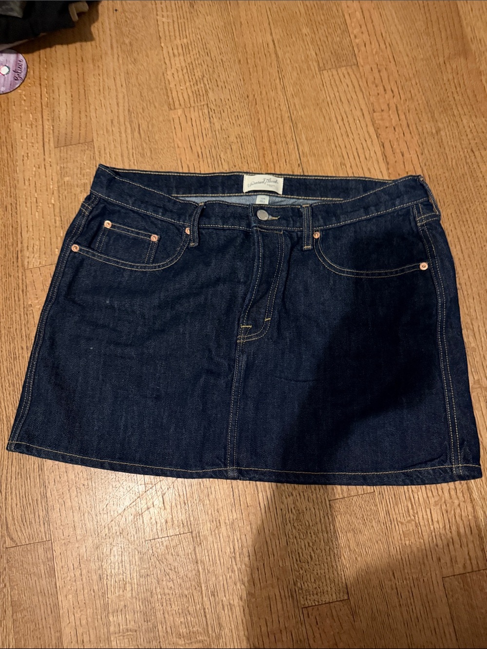 Universal Thread Dark Indigo Denim Mini Skirt